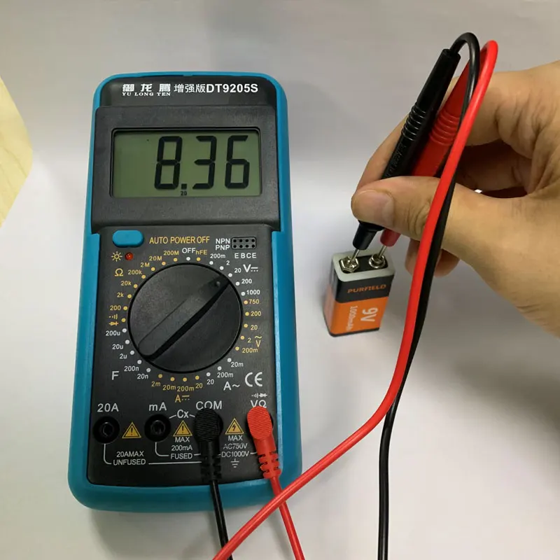 Литий-ионная аккумуляторная батарея PURFIELD 1000 мАч micro USB 9 В 6F22 литиевая для
