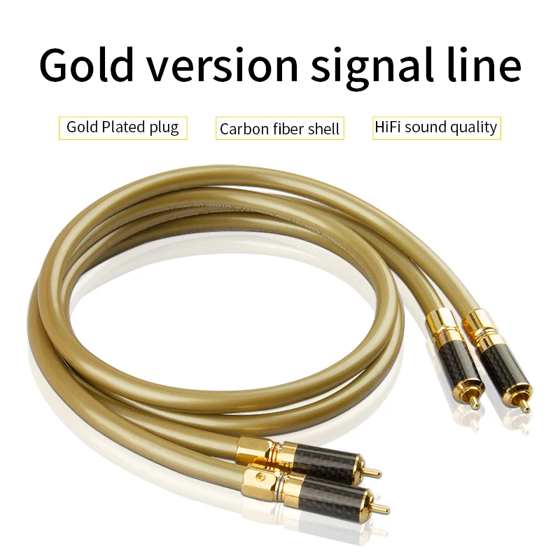 

YYAUDIO Hi-Fi Audio Cable For Amplifier 2 RCA to 2 RCA Interconnect Cable 5-c For Amplifier DAC TV box , mobile phone, computer