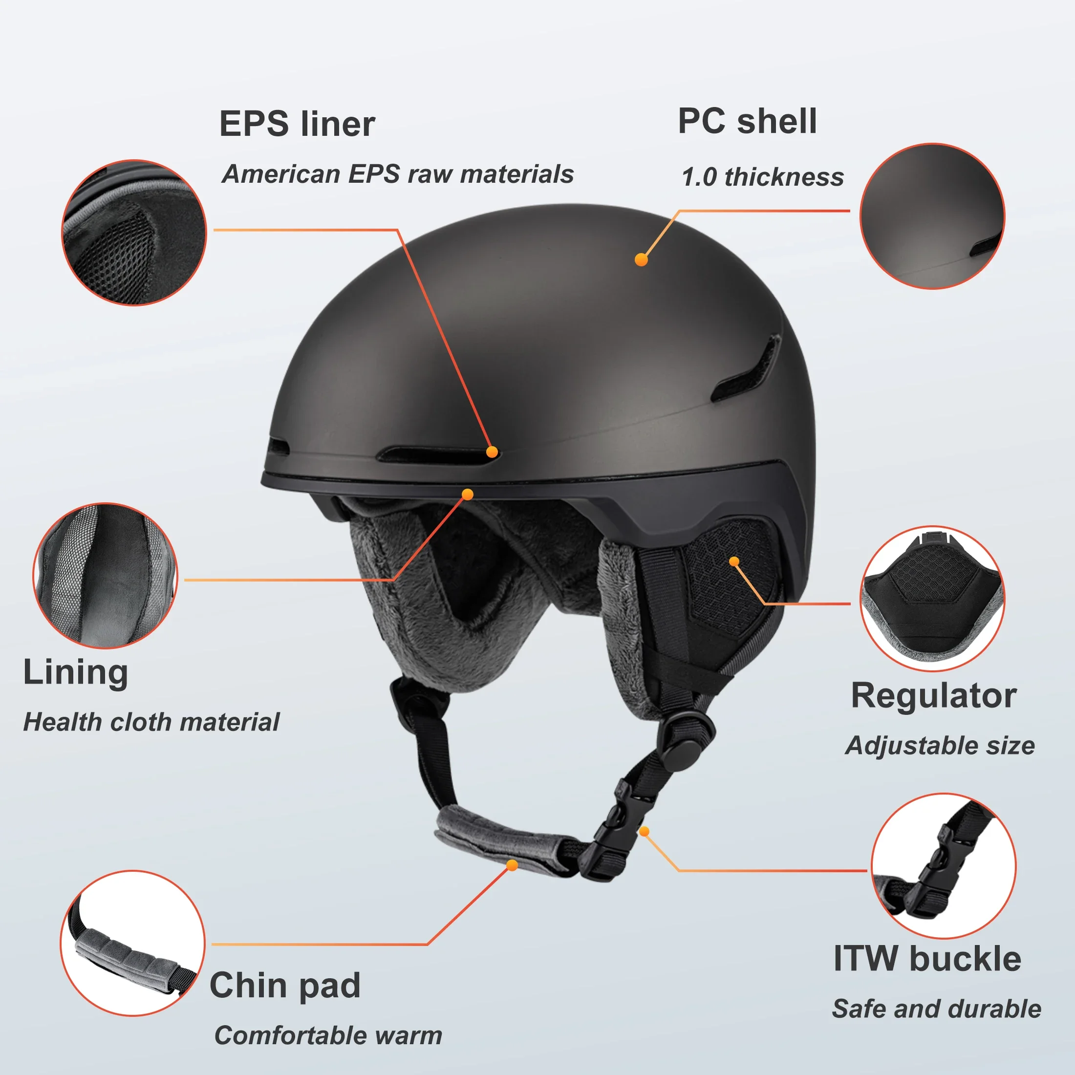 Лыжный шлем Seeker для взрослых сноуборд катание на коньках зимние виды спорта