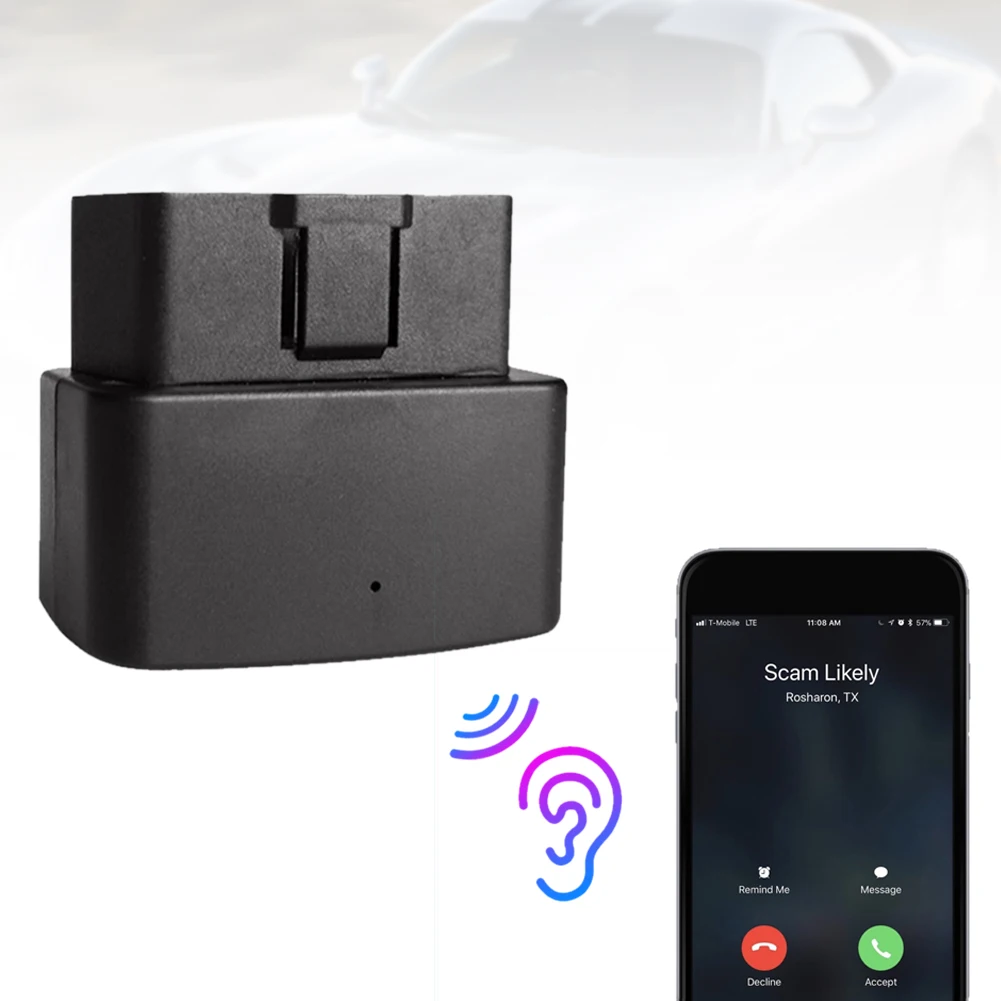 

Car GPS Tracker with OBDII Interface Vehicle Locator with Real Time Tracking/Speed Monitoring/ACC Status Detection
