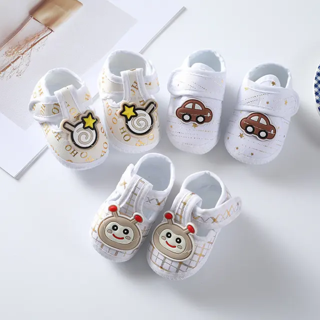 Baby Girl Shoes First Walkers Lace Floral Newborn Baby Shoes Princess Infant Toddler Baby Shoes for Boys Flats Soft Prewalkers 4