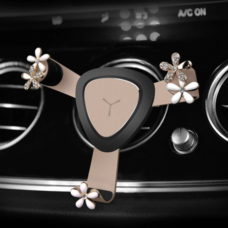 

Универсальный автомобильный держатель для телефона со стразами, розовые автомобильные аксессуары, интерьер для девочек, подставка для тел...