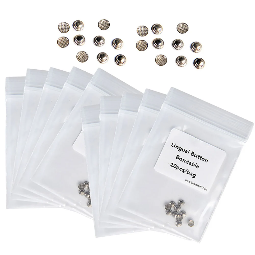 Ортодонтические металлические пуговицы 10 шт