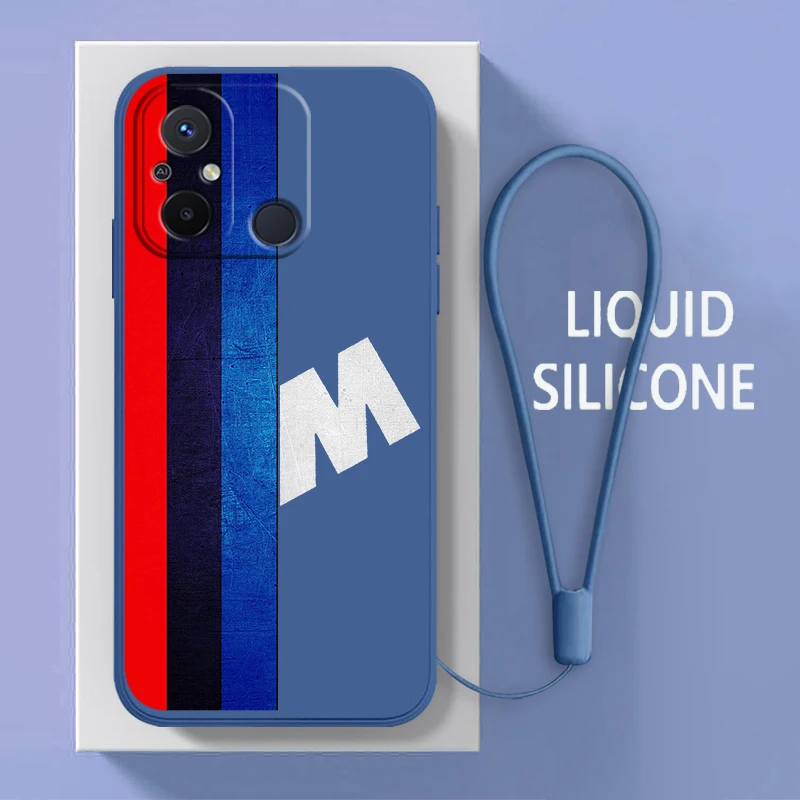 

Car Bmw Luxury For Xiaomi Redmi 12C 11 Prime A1 10 10X 9 9A 9T 9AT 8 8A 7 6 Pro 4G 5G Liquid Rope Phone Case Coque Capa Fundas