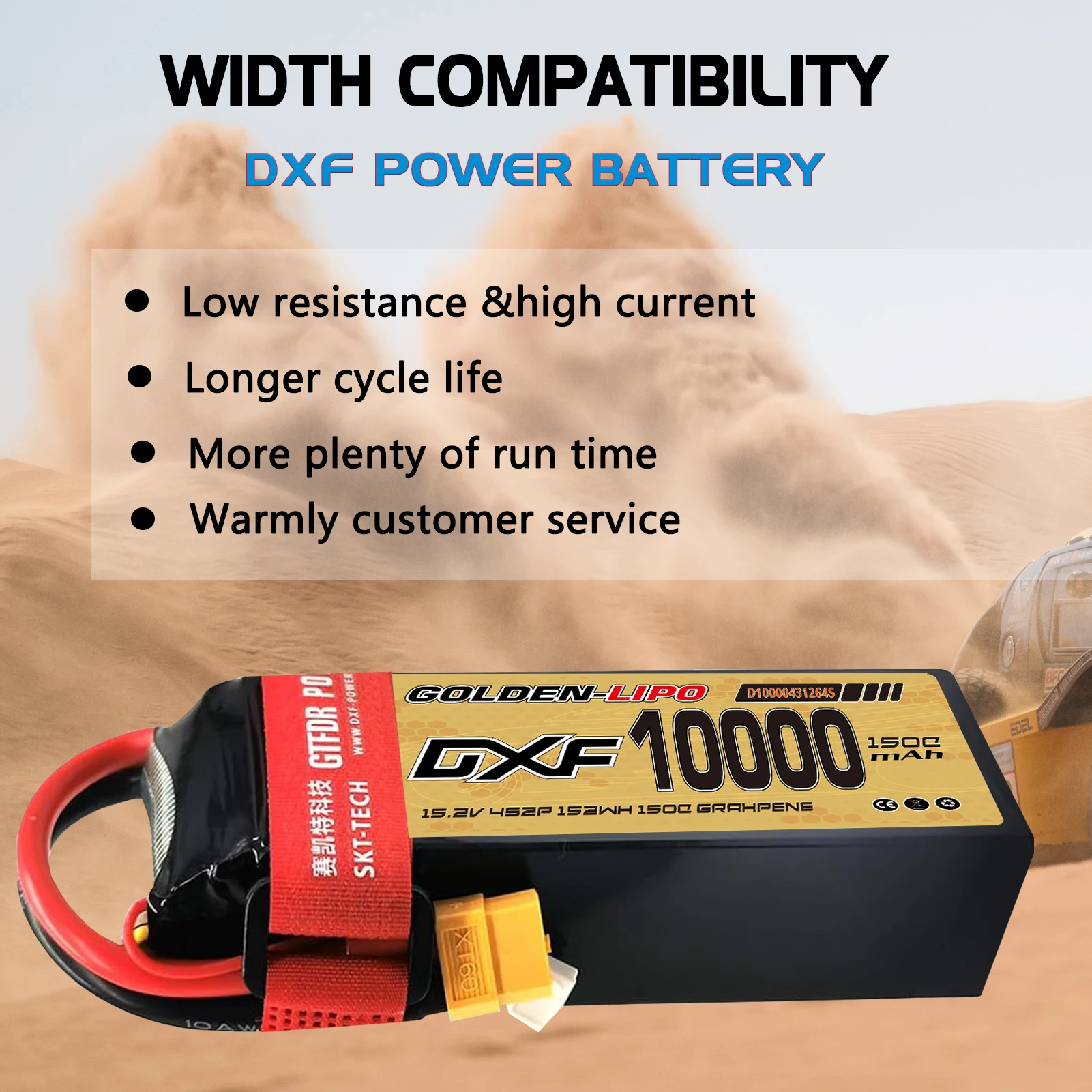 4S Lipo 15,2 В, 8500 мАч, 9500 мАч, 10000 мАч, 150C DXF, аккумулятор XT60, жесткий чехол, радиоуправляемый автомобиль, багги, трюк, внедорожный автомобиль, лодка, грузовик, самолет (art.: 3920d18eb07db) - 3920d18eb07db