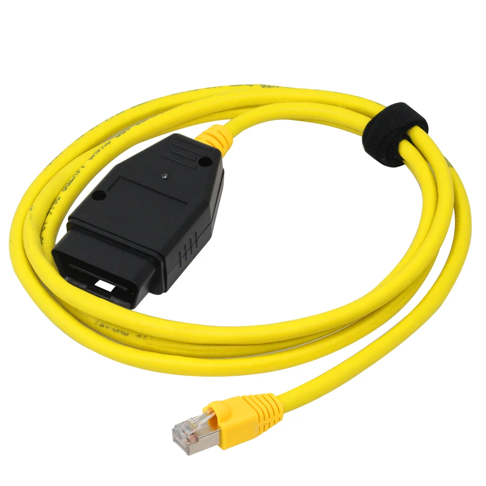 Фото Кабель для передачи данных для BMW ESYS ENET, интерфейс ENET Ethernet к OBD, стандартное кодирование для диагностического кабеля серии F, кодирование данных OBDII №2