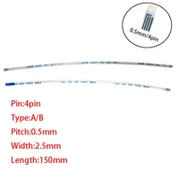 15cm 4pin ffc fpc wire awm 20624 80c 60v vw 1 a b type flat flexible cable same side opposite side