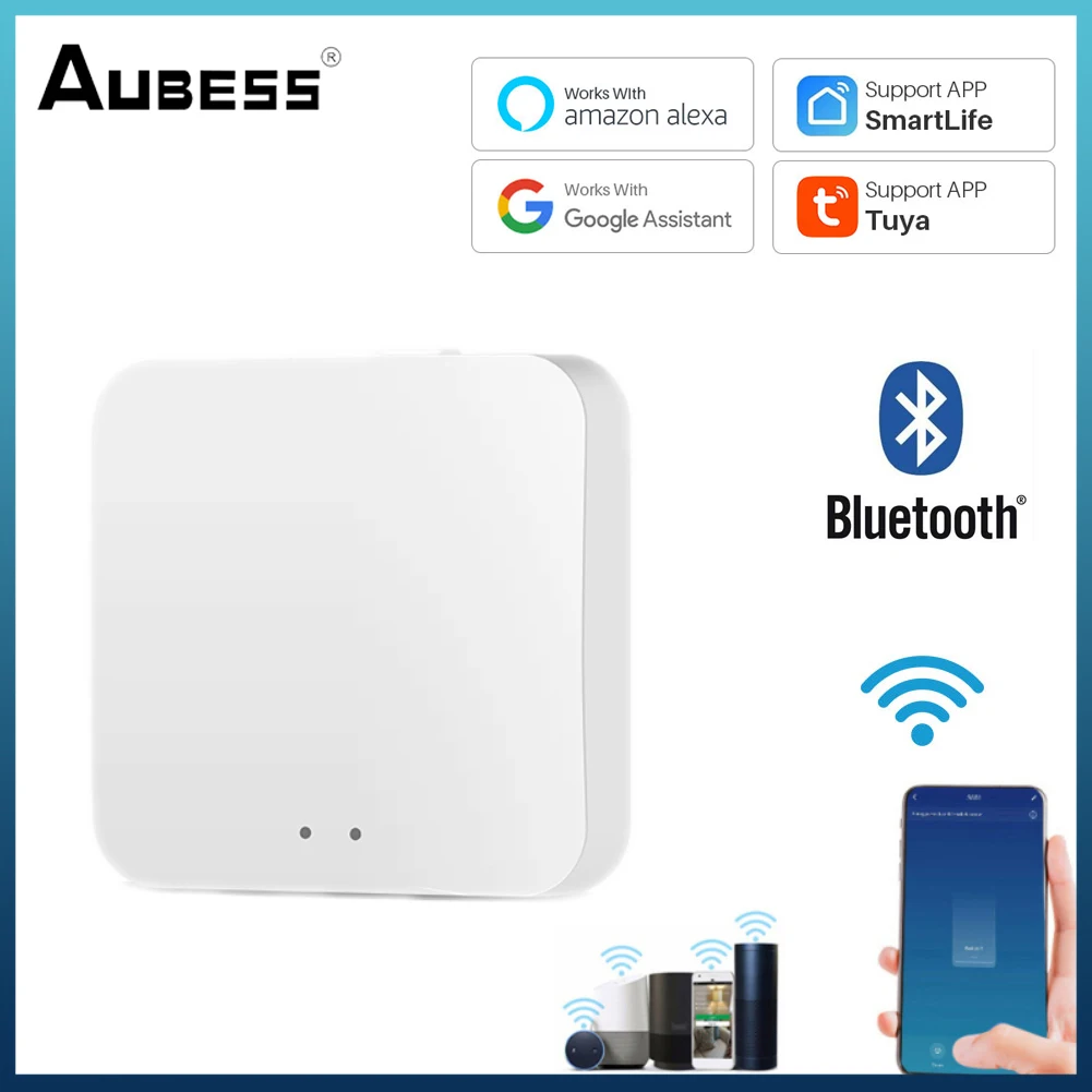 

Smart Gateway WIFI Blue-tooth Mesh Bridge Hub Tuya Smartlife Multi-mode Home Hub Control For Tuya Smart Life Alexa Google Home