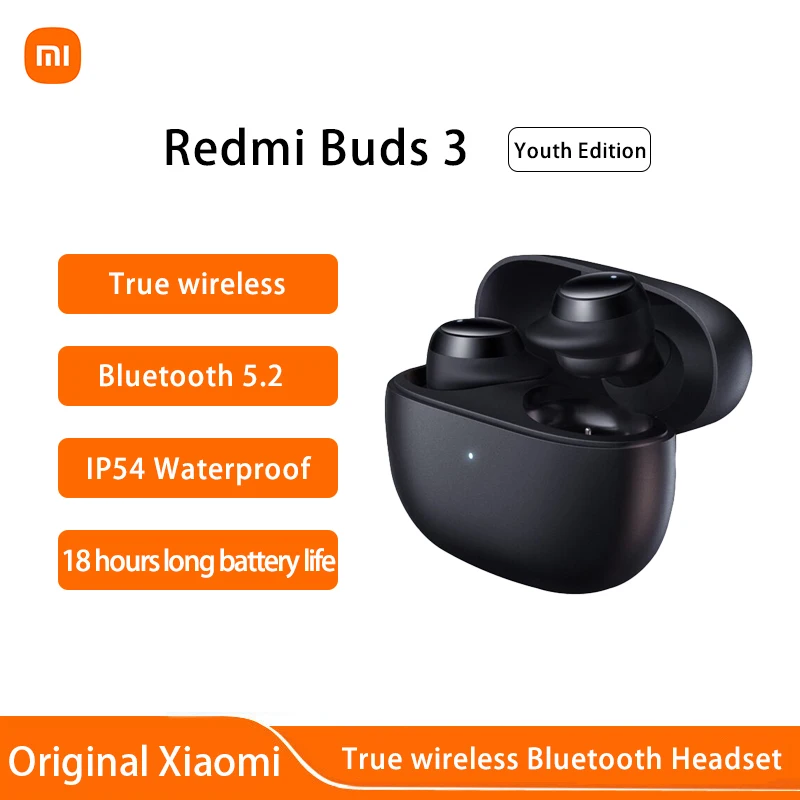 

CN Version Xiaomi Redmi Buds 3 Lite Youth Edition TWS Bluetooth 5.2 Earphone Headset IP54 18H Battery Mi Ture Wireless Earbuds 3