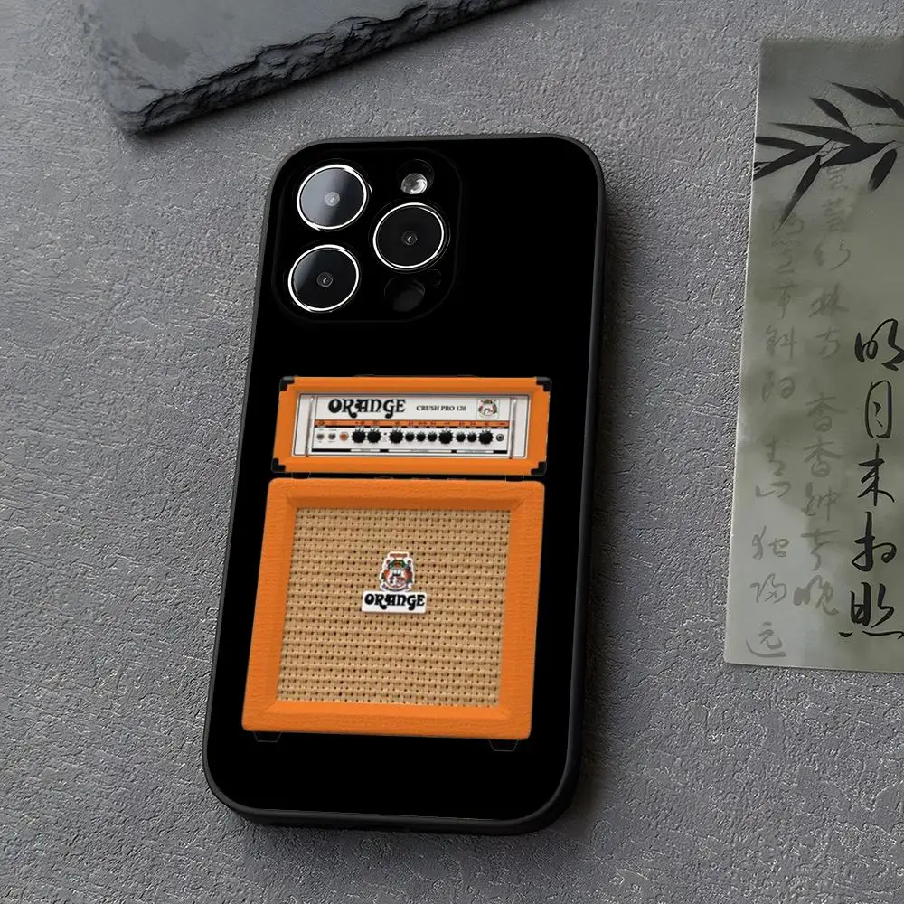 Orange Guitar Amp Phone Case for iphone 14 13 11 15ProMax 16 12 Pro Xs Max Mini Xr X 7 8 Plus Funda Covers