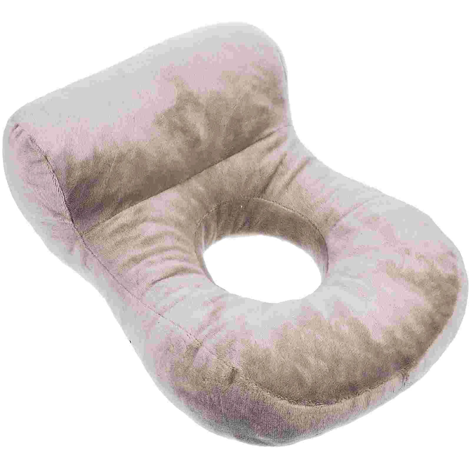 

Decorative Ear Pillow Side Practical Hole Desktop Household Topper Sleeping Elderly Nursing Round
