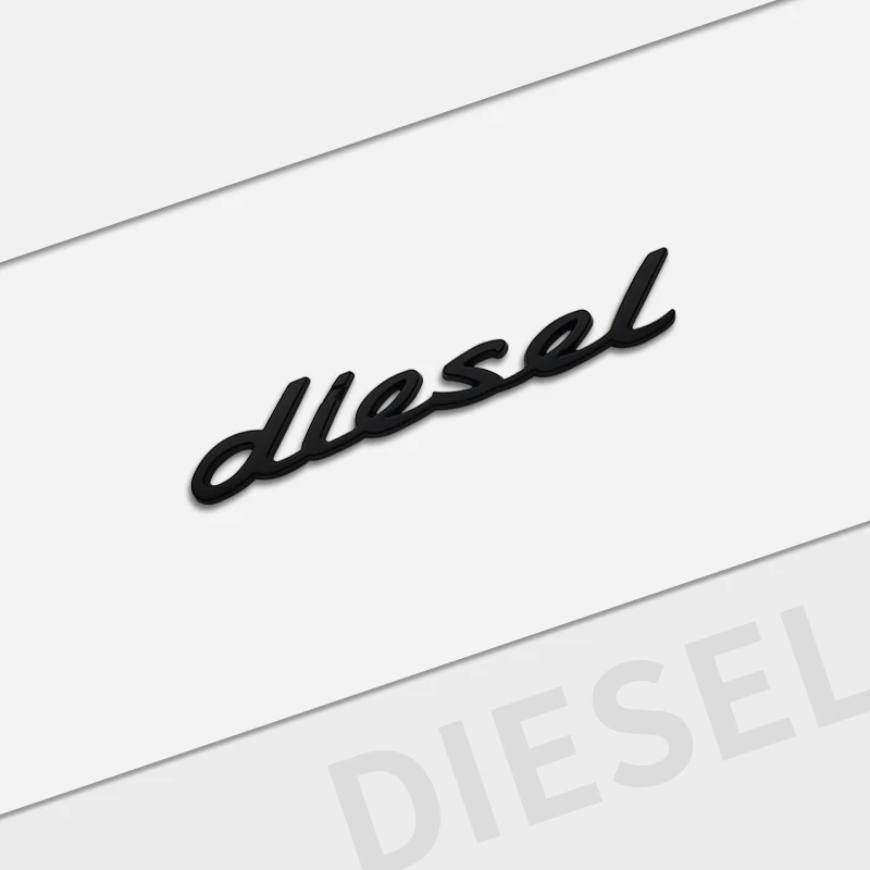 

Металлический автомобильный 3D значок эмблема для Mercedes Diesel, логотип Land Rover, Toyota, Nissan, наклейка для багажника, аксессуары