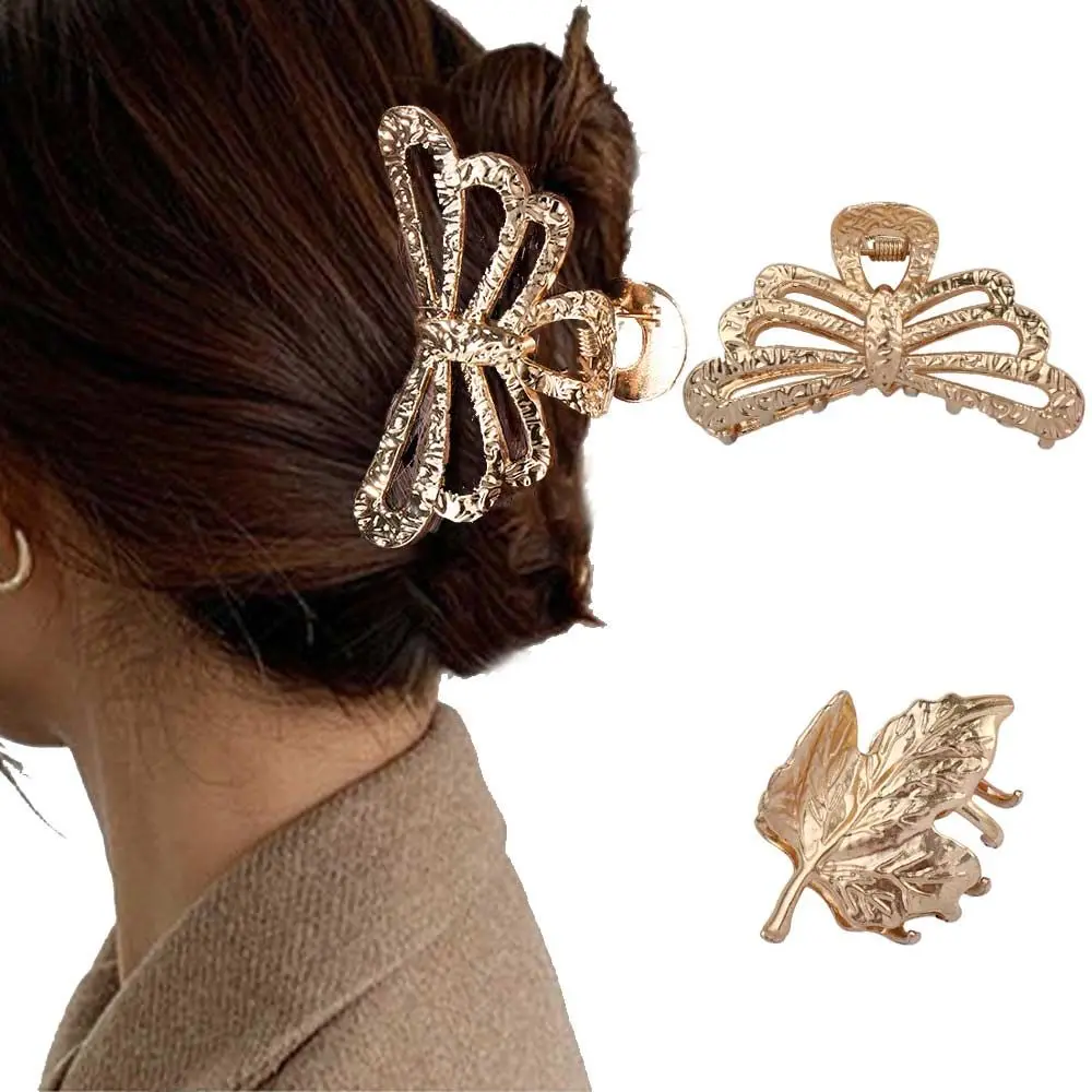 

Gold Head Wear Butterfly Headdress Styling Tools Hair Grabbing Clip Women Shark Clip Korean Style Hair Clip Hair Accessories