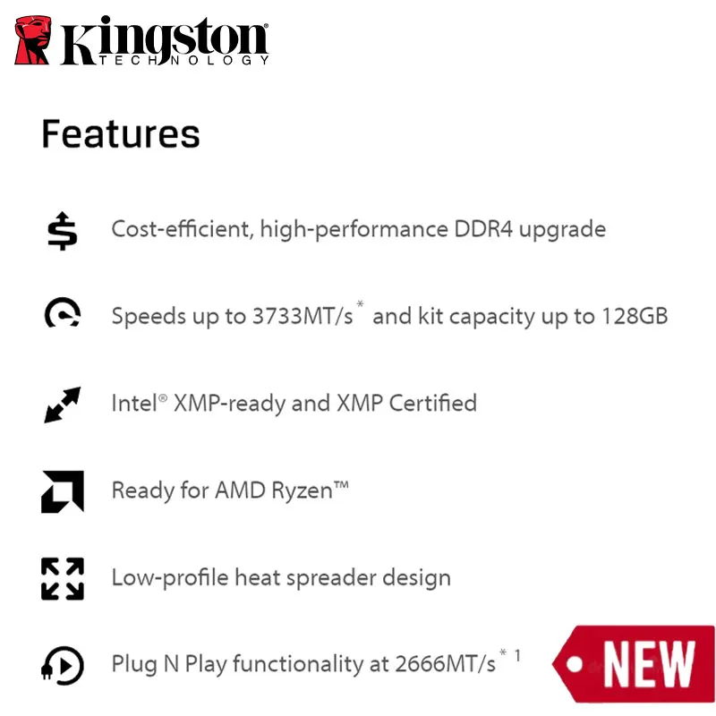 Память Kingston FURY Beast DDR4 4 ГБ 8 16 32 2666 МГц модуль ОЗУ для ПК память настольного