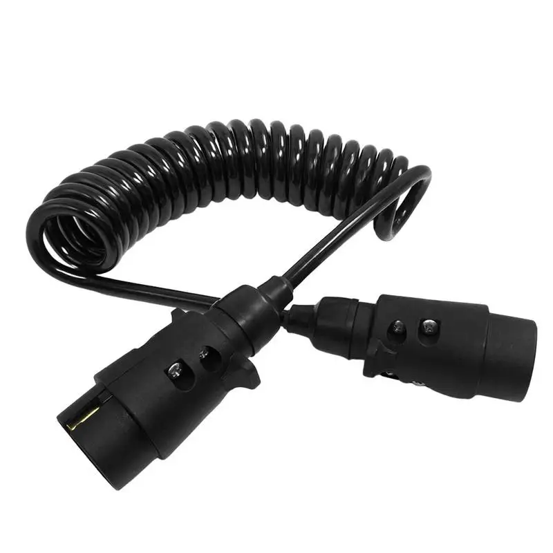 

Адаптеры для штепсельной вилки прицепа, 7-контактный шнур для прицепа, соединитель кабеля, жгут проводов, адаптер для прицепа, круглые соединители для прицепа