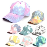 new outdoor woman man spring and summer fashion tie dyed print breathable adjustable hip hop personality sport baseball cap