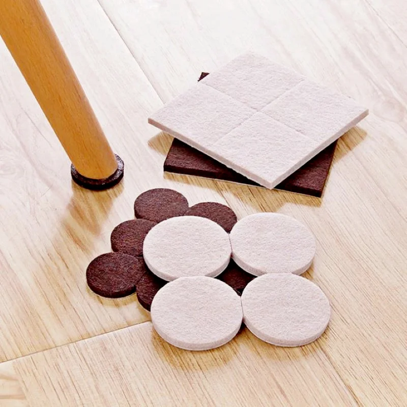

Самоклеящиеся войлочные накладки на ножки стула, защитный коврик от царапин на пол, бесшумные Нескользящие Чехлы для ножек стула, аксессуар...