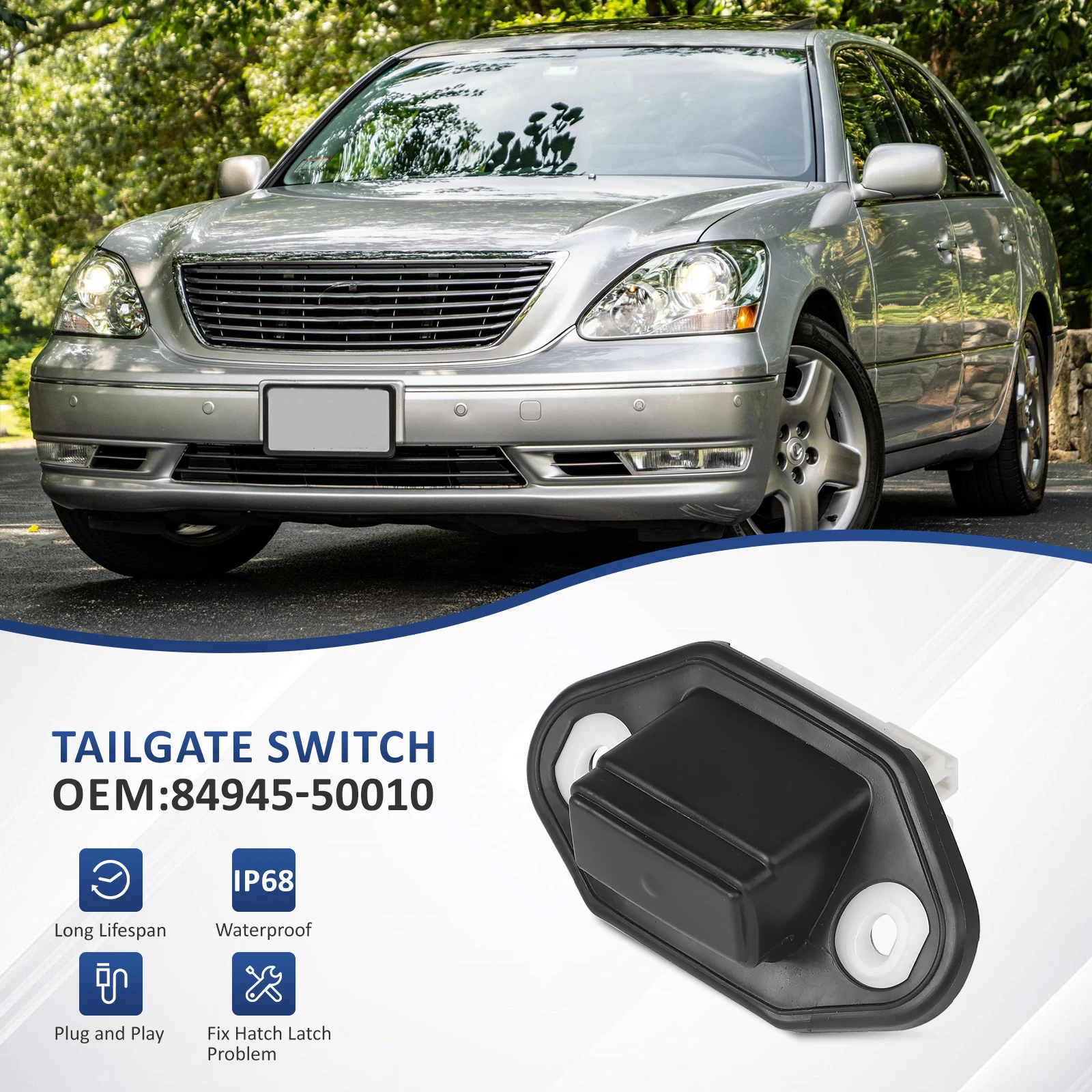 Фото 8494550010 Для Lexus ES240 ES350 LS430 IS250 IS350 2006-2013 Toyota Avalon Задний переключатель багажника Кнопка открывания замка крышки багажника автомобиля №2