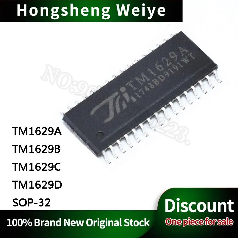 10 шт., новинка 100% года, TM1629A, TM1629B, TM1629C, TM1629D, TM1629, SOP32, цифровой фотомагнитный драйвер, IC-чип, скидка, продажа