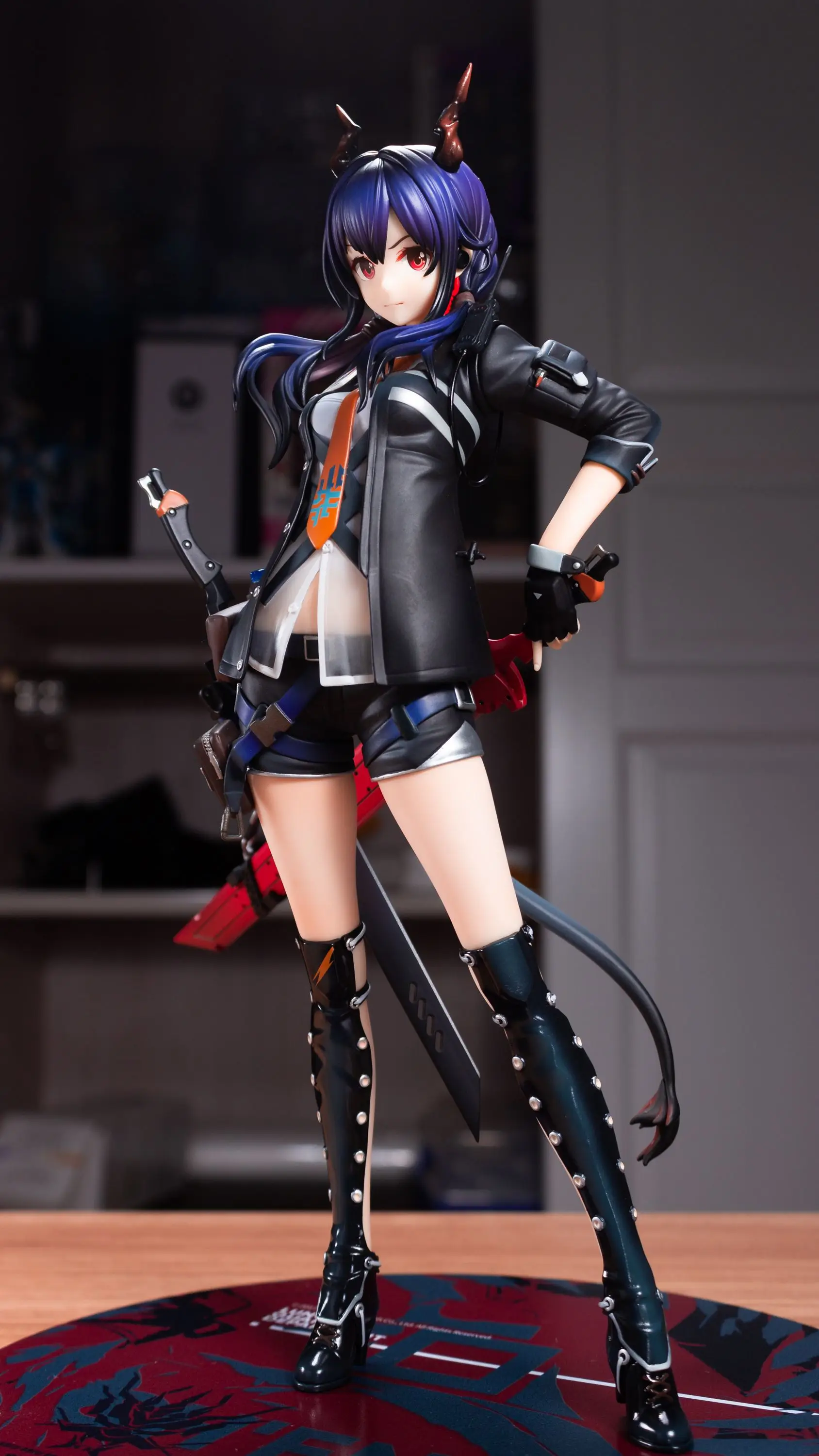 

26cm Game Sexy Girl Figurine Arknights Chen Figure Action Anime Girls Female Warrior Figures Pvc Model Toy Collectible Doll Gift