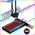 Fenvi 3000 Мбитс Wi-Fi 6 PCI-E Bluetooth 5,1, Двухдиапазонная игровая беспроводная карта PCIe, адаптер RGB 2,4G 802.11AX Wi-Fi Intel AX200 Wlan