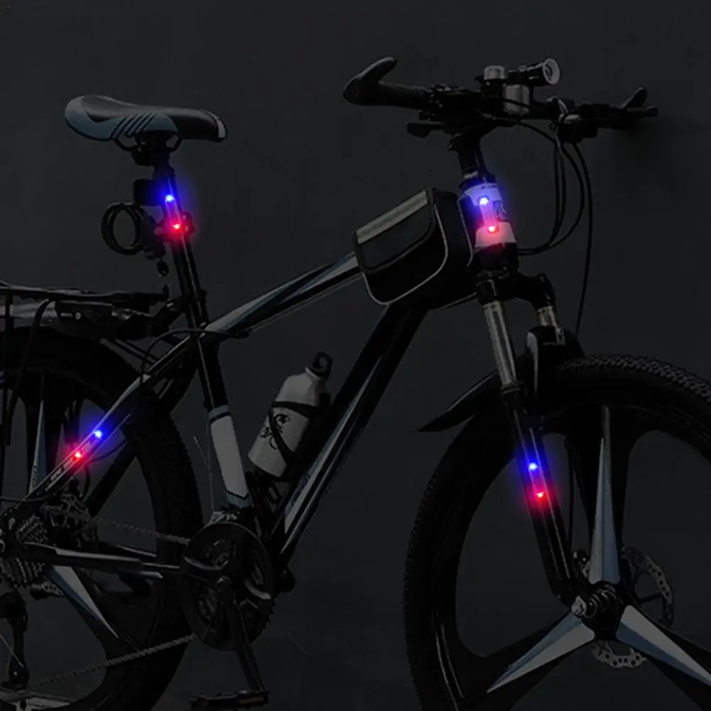 

Car Flashing Lights Warning Light Prevent Rear-end Collision At Night Red And Blue Flash For Bicycles Motorcycles