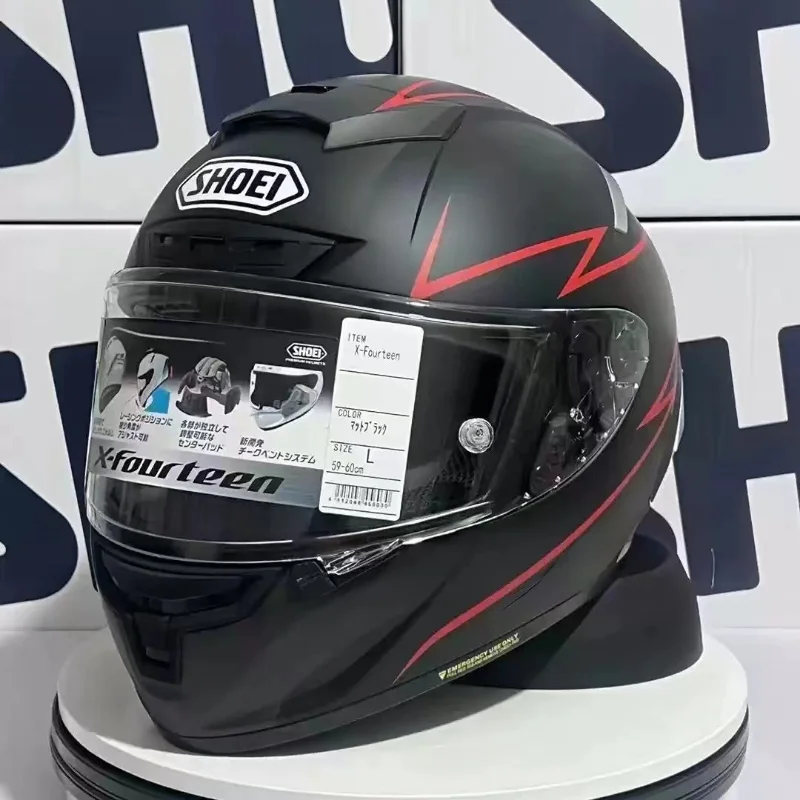 

Шлем SHOEI X14, матовый черный гоночный мотоциклетный шлем на все лицо