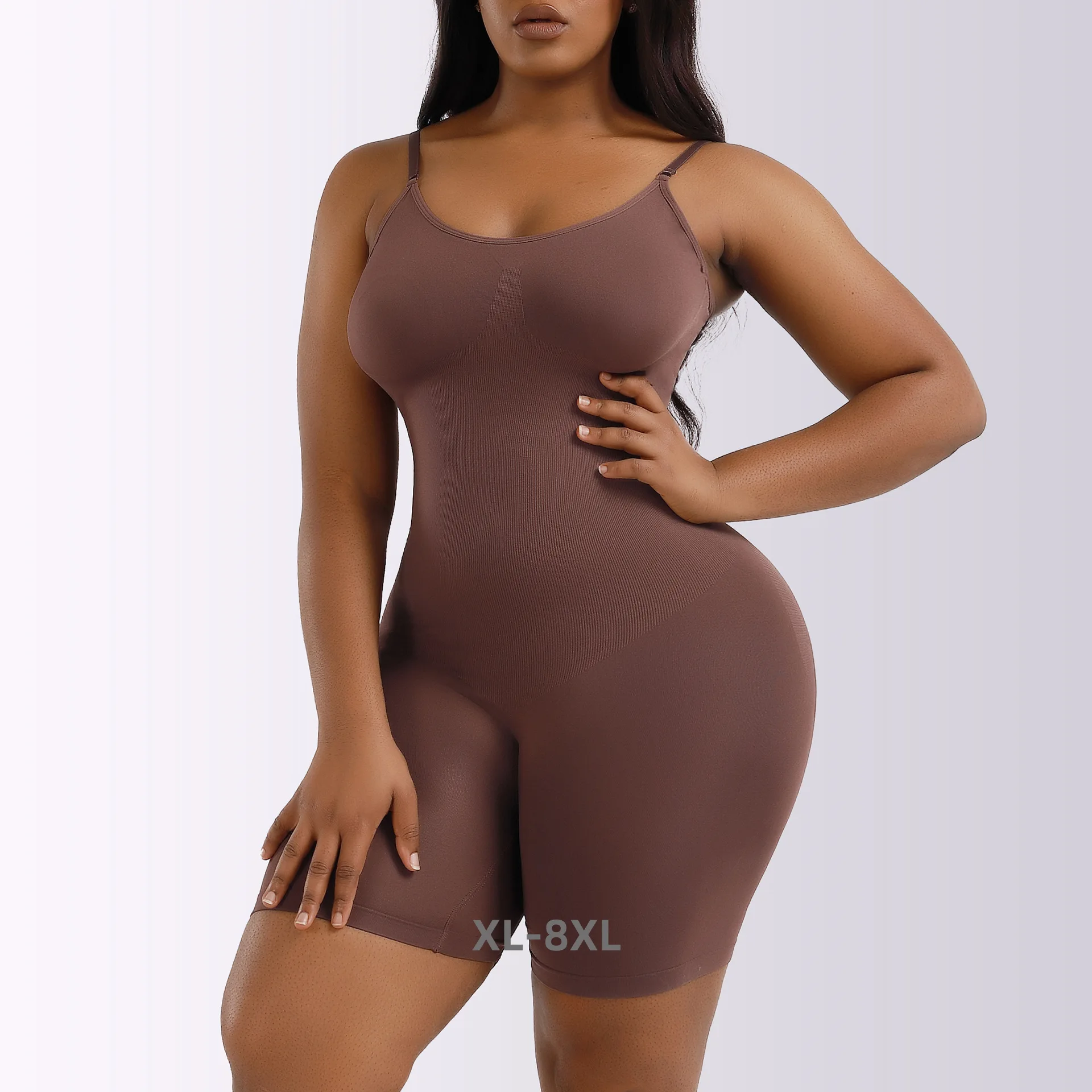

Plus Size Bodysuit For Women Full Body Binders Shapers Slimming Sheath Belly Thigh Trimmer Waisttrainer 5xl 6xl