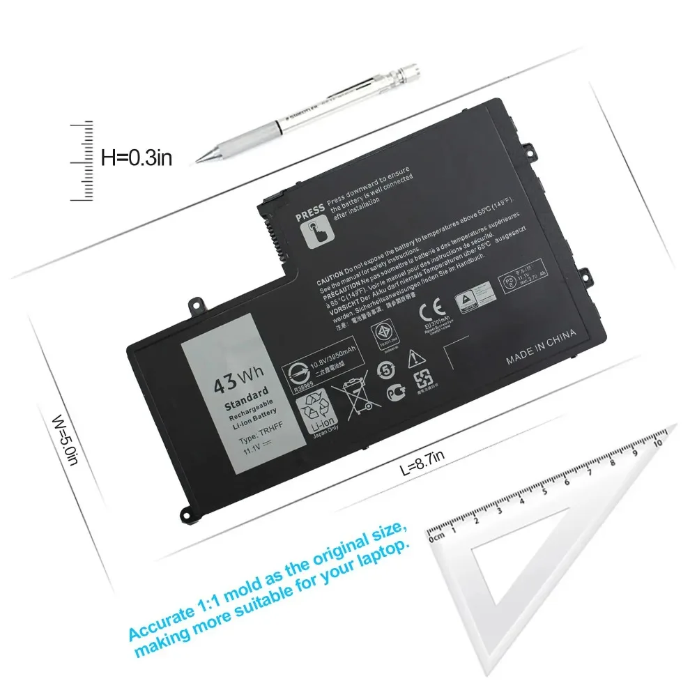 Аккумулятор TRHFF P39F P49G для ноутбука Dell Inspiron 15-5547 5547 5548 5545 5542 N5547 N5447 Latitude 14 3450 15 E3450 E3550