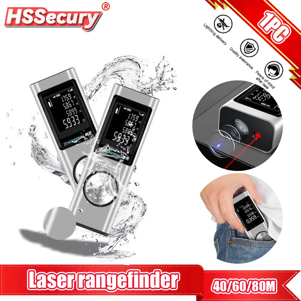 

Laser Distance Meter Rangefinder Laser Tape Measure Digital Laser Rangefinder Angle Measure Range Finder Construction Tool