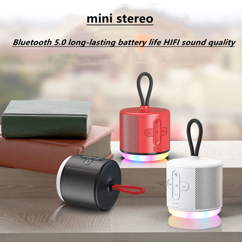 

Mini Outdoor Portable Wireless Connection Speaker Bluetooth Multicolor Loudspeaker Surround Sound Subwoofer Support TF Card