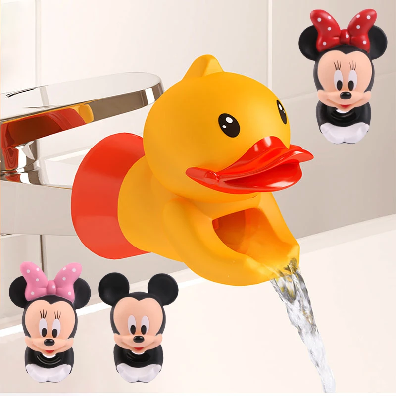 

Disney Mickey Mouse Faucet Anti-splash Extender Water Saver Cartoon Child Collision Avoidance Faucet Protection Sleeve Toys Gift