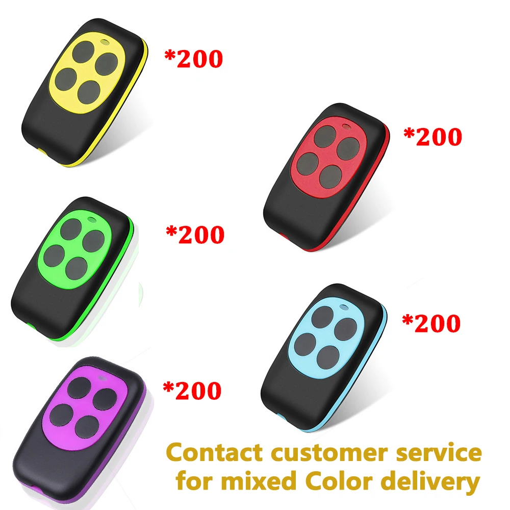 

VIP 200Pcs 433.92Mhz Garage Door Copy Remote Control Cloning RF Transmitter Wireless Remote Control For Gate Duplicator