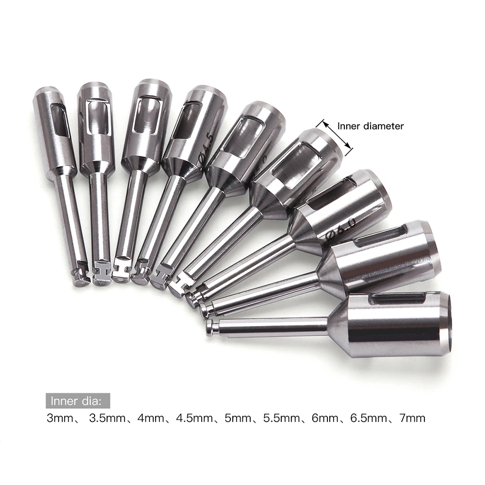 1pc Dental Implant Terphine Bur Tissue Punch Stainless steel Planting Tools for Low Speed Handpiece