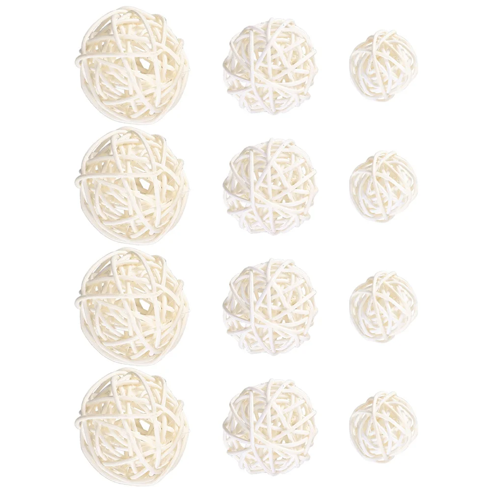 

30 Pcs Takraw House Ornaments Rattan Balls Decorations Baby Sports Toys Aromatherapy Woven Party Chew