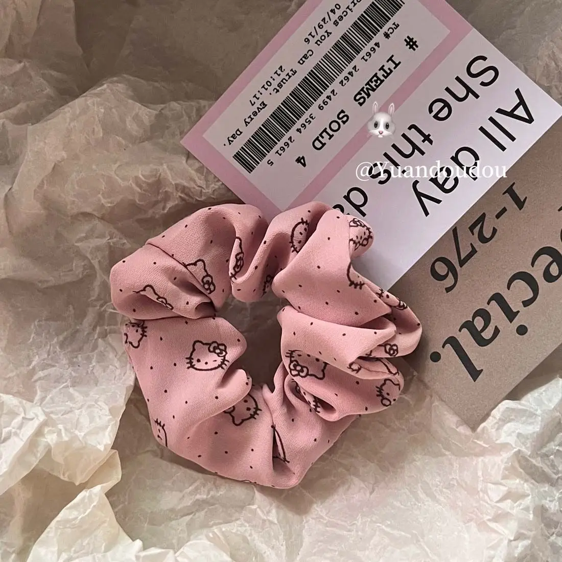 Y2K HelloKittys повязка для волос девочек кавайная розовая высокоэластичная заколка в