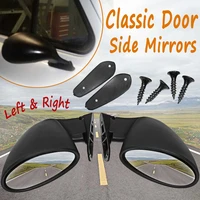 california style universal car classic retro door wing side mirror rearview vintage matte black lr
