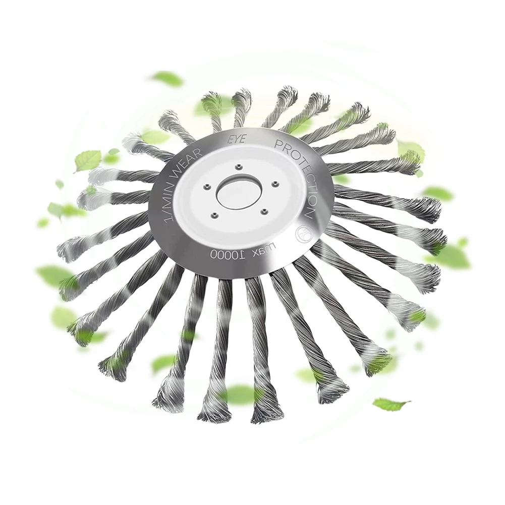 10-дюймовое колесо для удаления ржавчины универсальная садовая щетка прополки