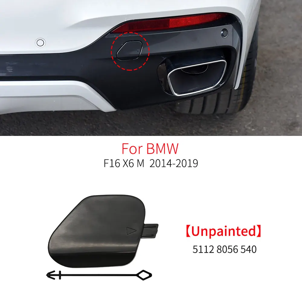 

Для BMW F16 M спортивный Автомобильный задний бампер буксировочный крючок Крышка Сменный аксессуар для BMW X6 M 2014-2019 51118065933 51128056540
