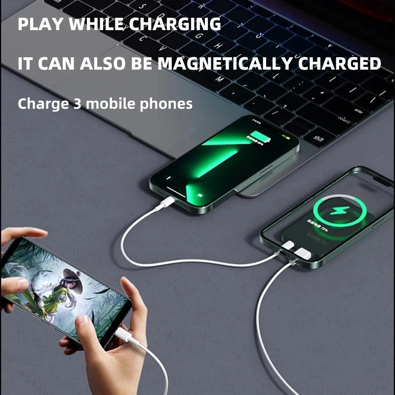 New 30000mAh Wireless Fast Charger For Magsafe Magnetic Power Bank Portable External Auxiliary Battery Pack for Xiaomi IPhone