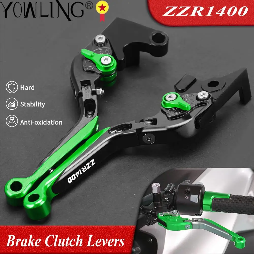 

Motorcycle Adjustable Folding Extendable Brake Clutch Levers For KAWASAKI ZZR1400 ZZR 1400 2006-2011 2012 2013 2014 2015 2016