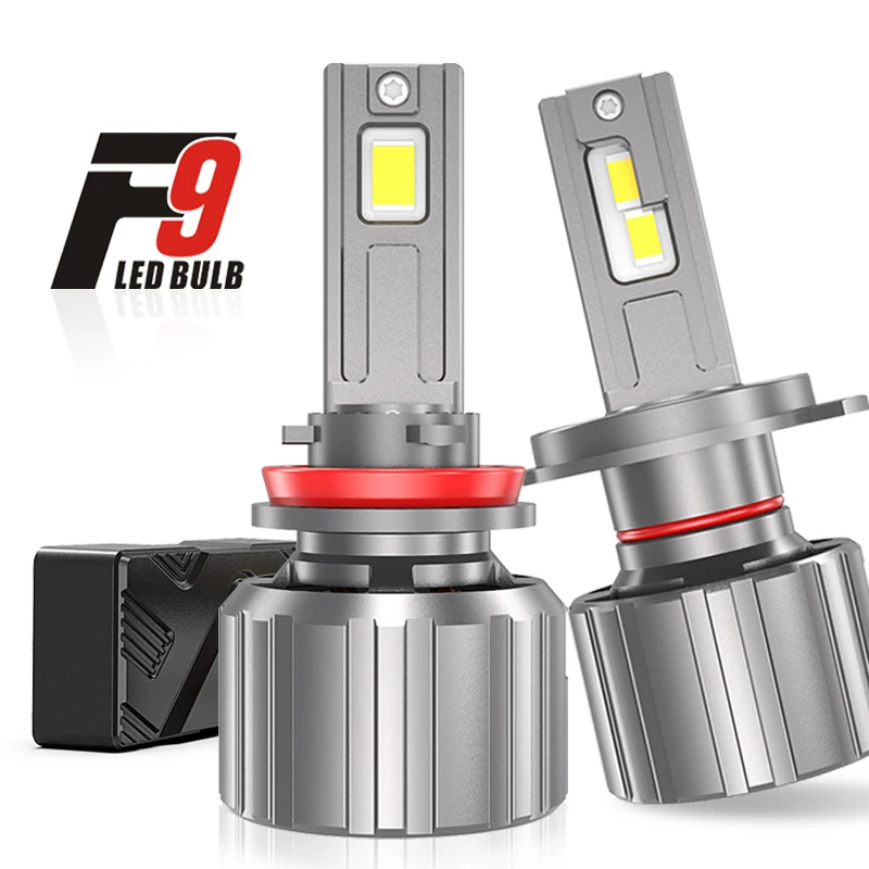 

F9 H7 LED Car Headlight Bulb H4 H8 H11 9005 Hb3 9006 Hb4 Brightness 180W Canbus LED 16000LM Turbo Lamp for Car 12V 2PCS