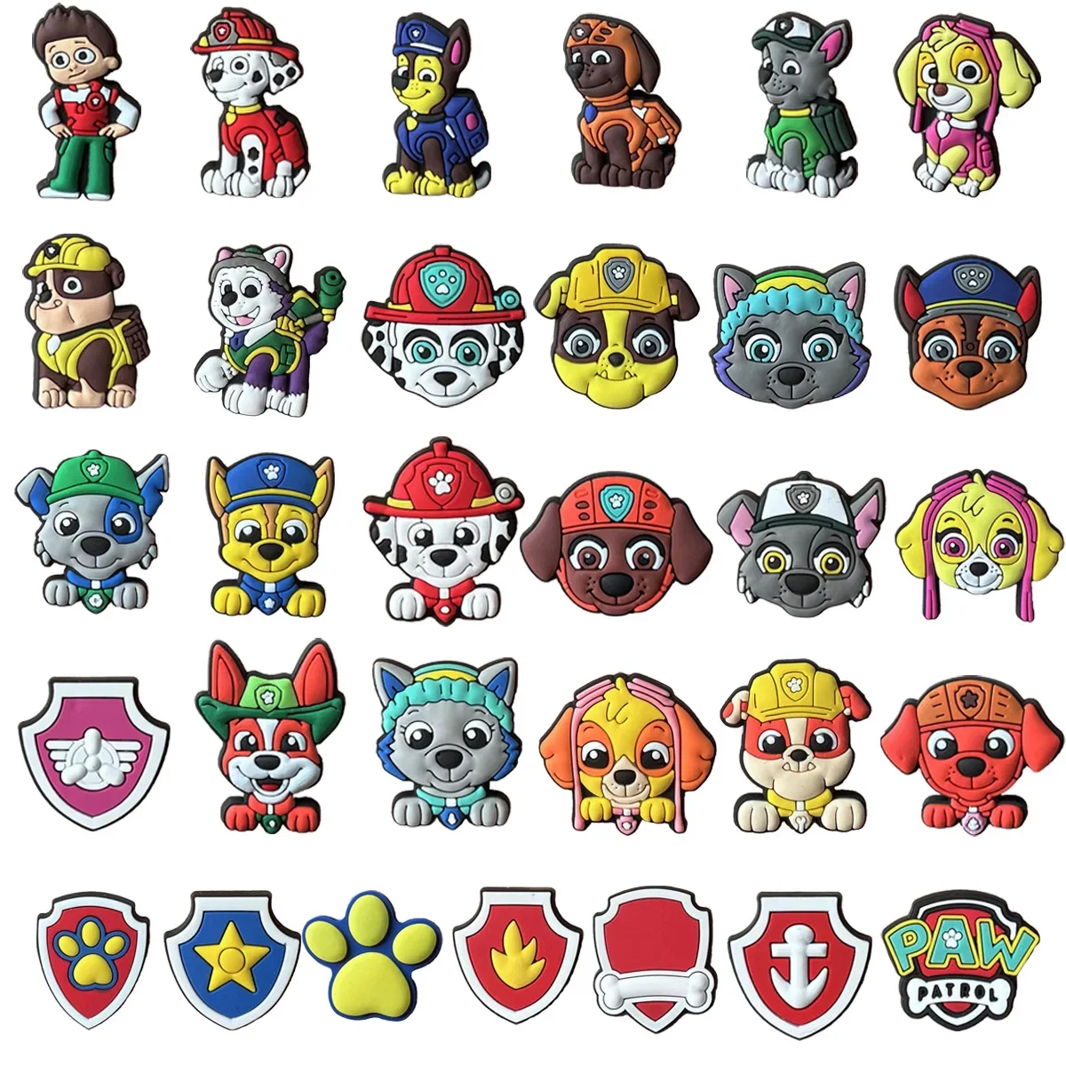 31 шт. набор подвесок для обуви из ПВХ Щенячий патруль аксессуары крокодилов