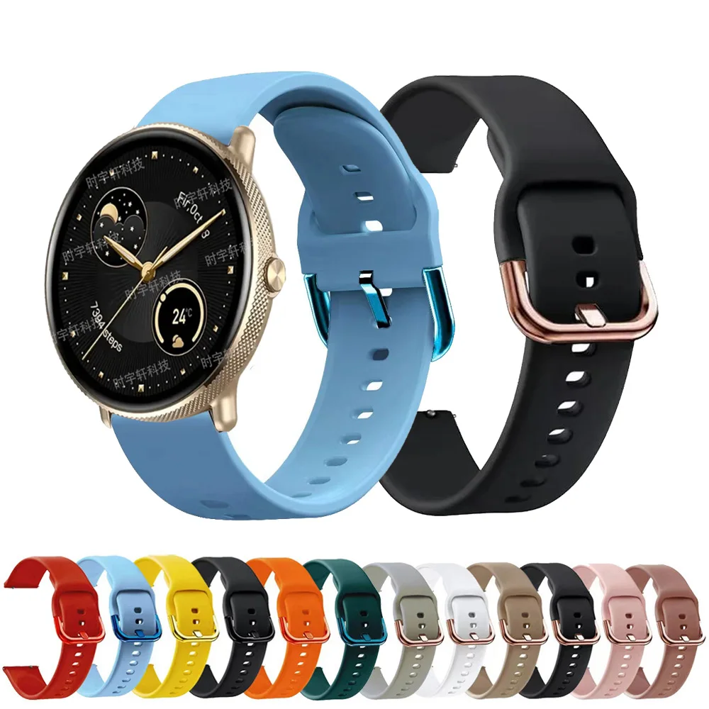 Ремешок силиконовый для Zeblaze GTR 3 Pro 2 спортивный браслет Stratos /Btalk Pro/Ares Pro/GTS Plus 20 мм 22