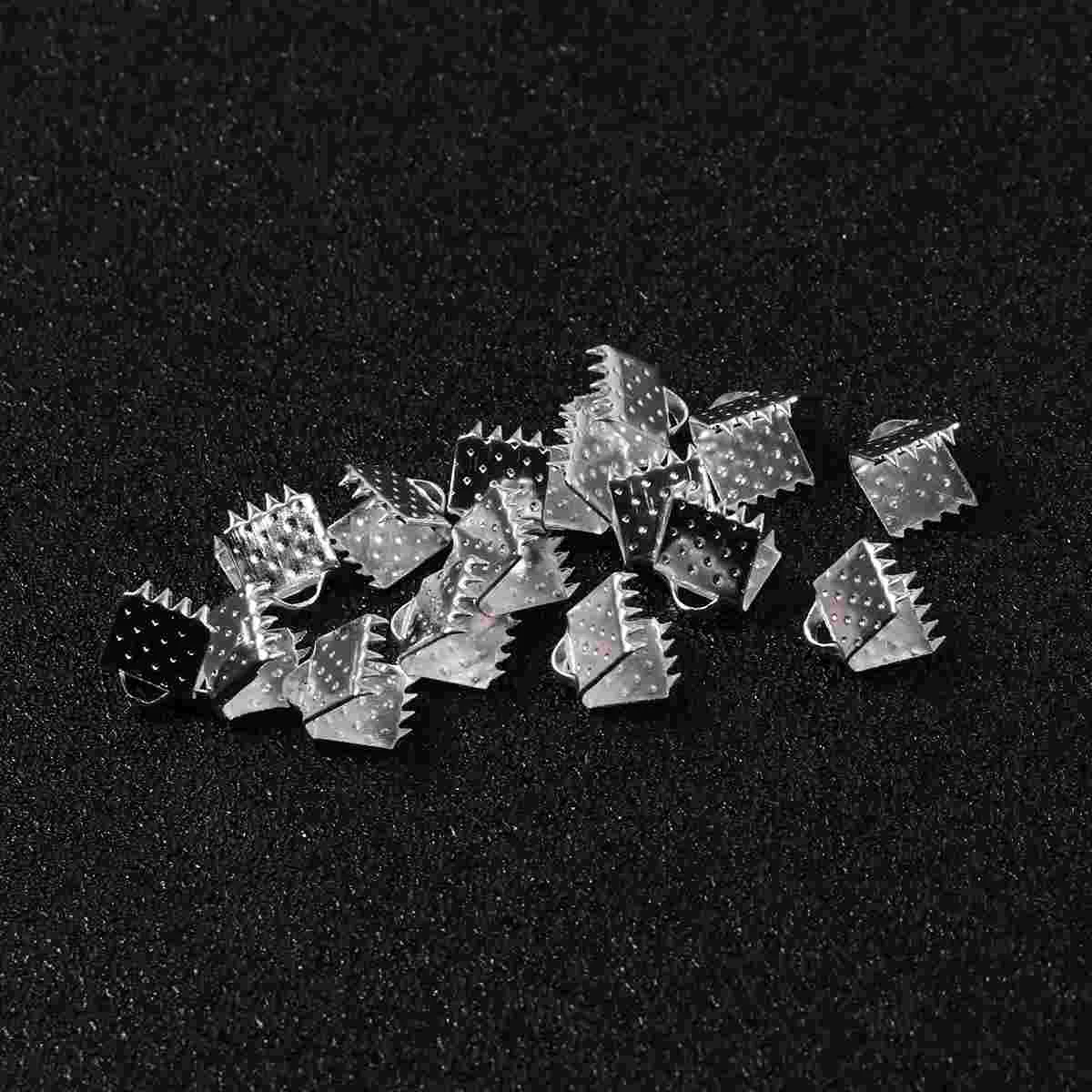 

500pcs 6mm Metal Fastener Clips DIY Jewelry Accessory Practical Rope Buckle