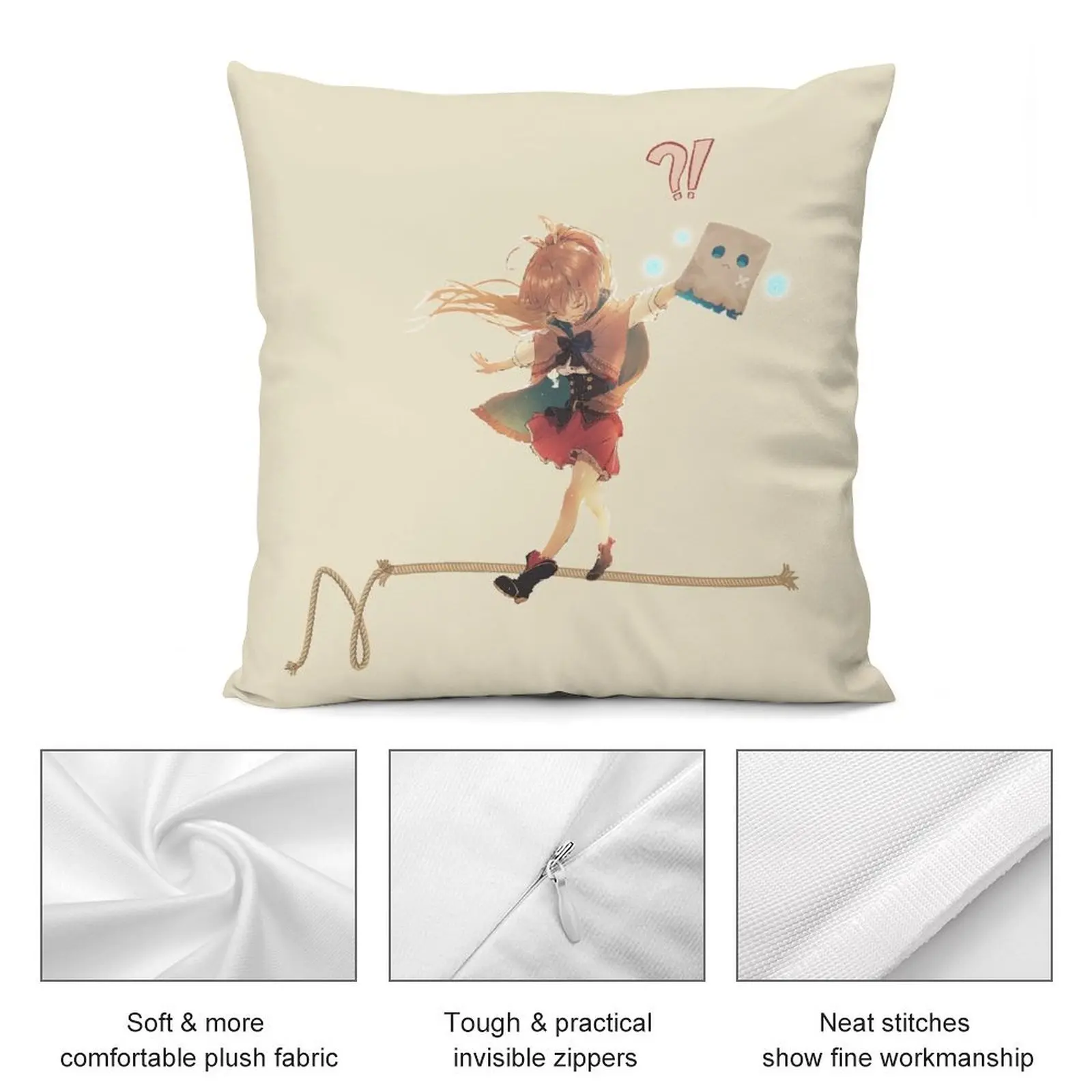 Nanashi Mumei декоративная подушка для гостиной детская