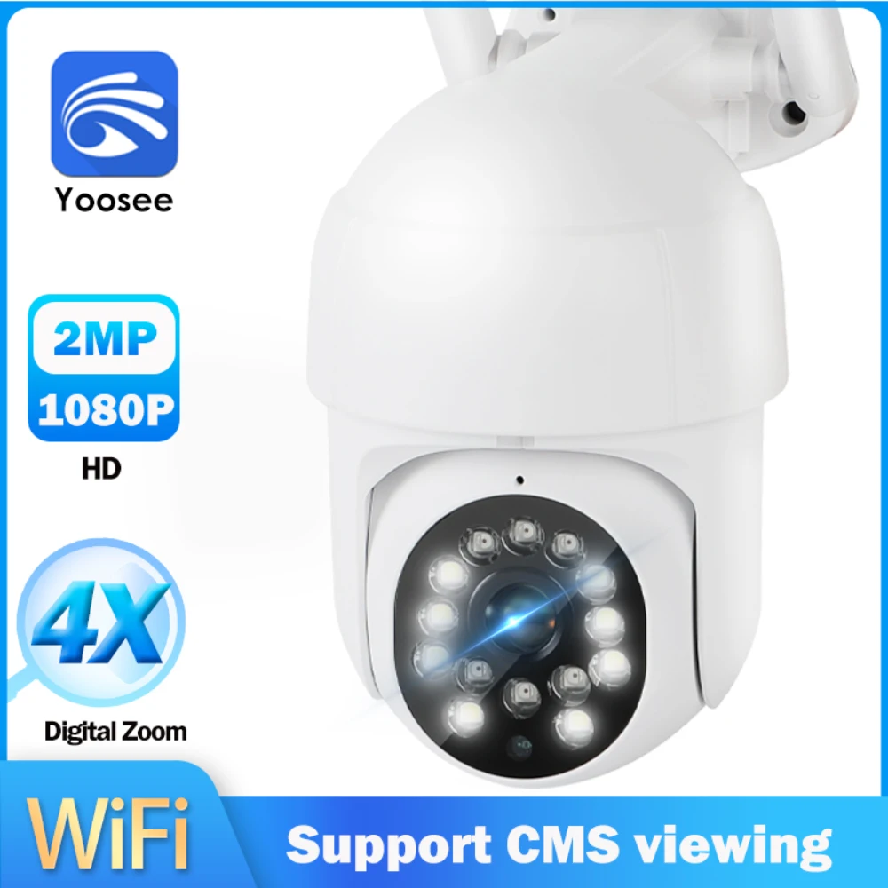 Камера Yoosee Wi-Fi видеонаблюдение наружная 1080P камера безопасности металлический