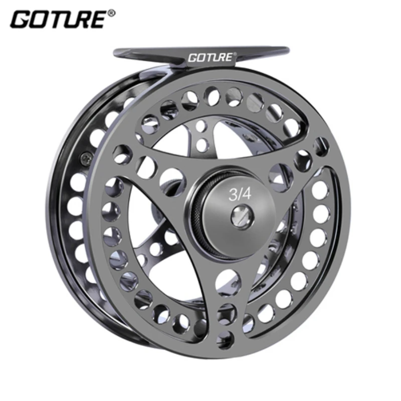 Goture Fly Reel CNC-Machined Aluminum Arbor Carp Fishing Reel  Trout Pike Carp 3/4 5/6 7/8 9/10 WT Fly Fishing Reel Accessories