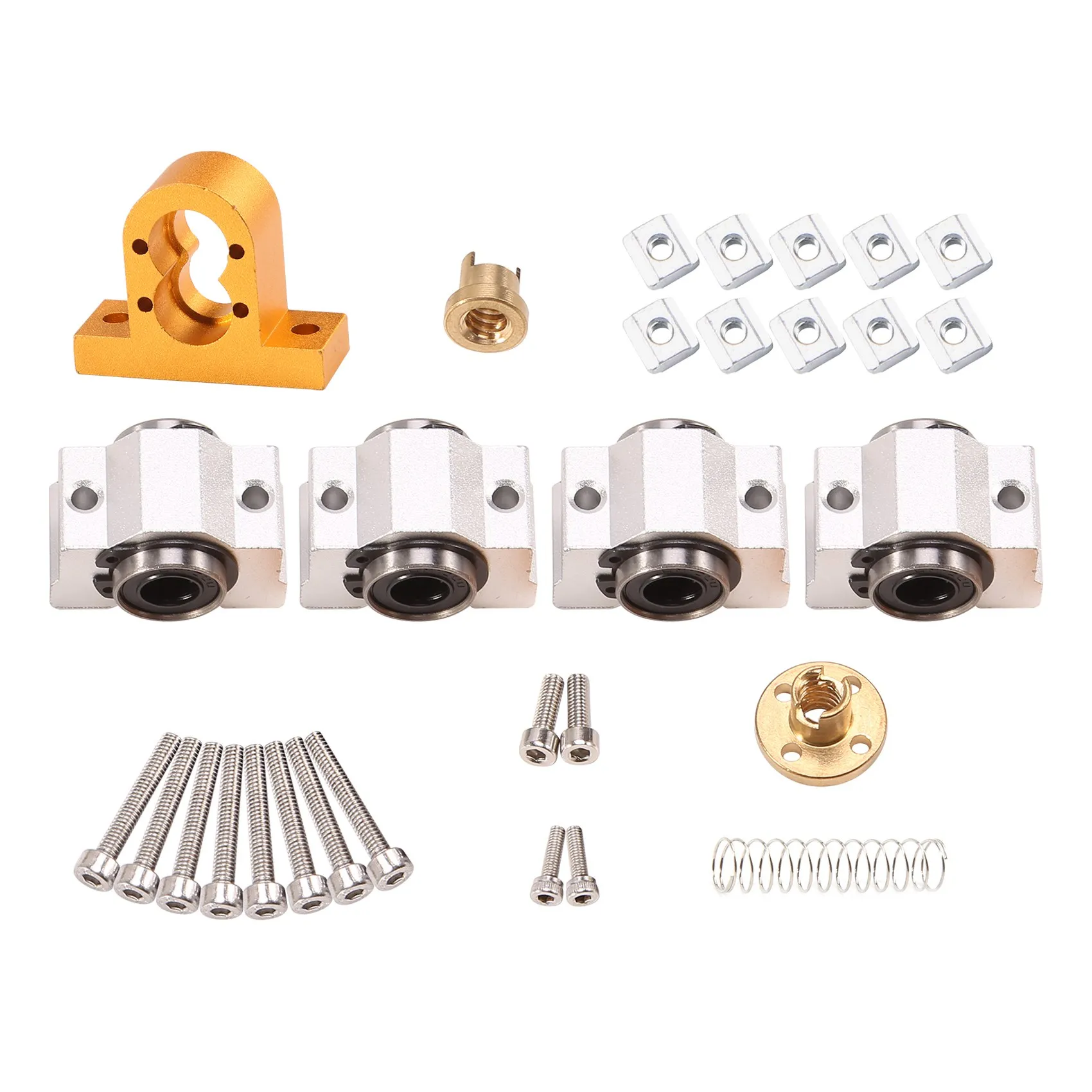 CNC 3018 Pro SCV10VUU подшипник 12 мм 10 для CNC3018 T8 винтовой Конец 4 диаметр станка с ЧПУ Xaxis