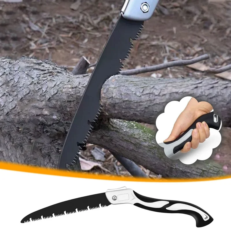

Folding Hand Saw SK5 High Carbon Steel Fast Hand Saw Woodworking Saw Home Outdoor Bamboo Logging Saw Tool